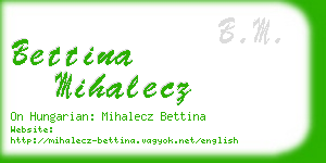 bettina mihalecz business card
